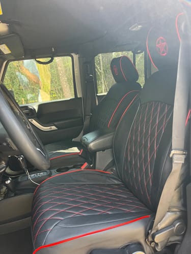 Customer photo review of Premium Custom-Fit Seat Covers