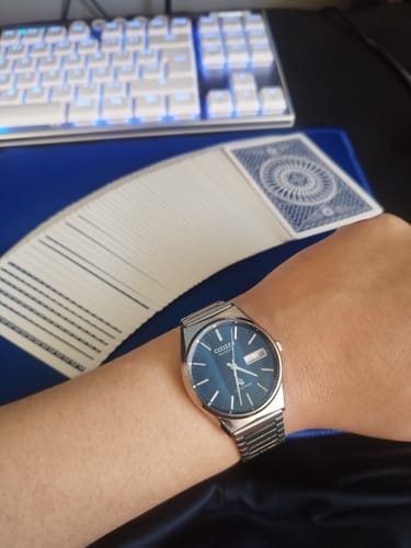 Customer photo review of Reloj Citizen Quartz Crystron 4-710053Y VIAJE JAPON