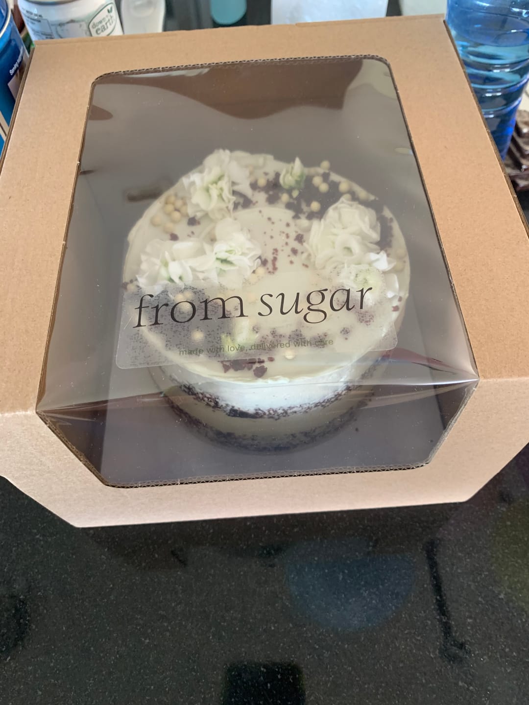 Customer photo review of red velvet cake