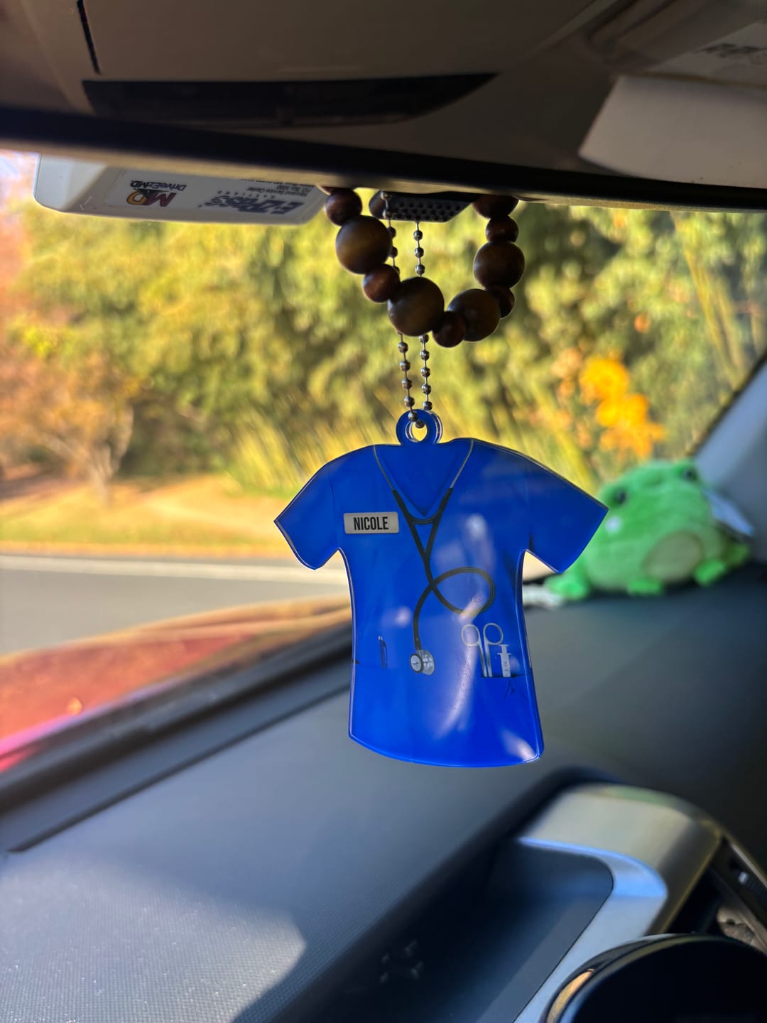 Customer photo review of Personalized Nurse Scrubs - Gift for Nurse Ornament