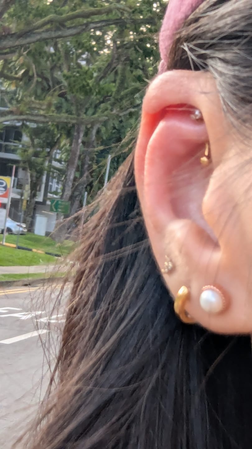 Customer photo review of Gentle Piercing