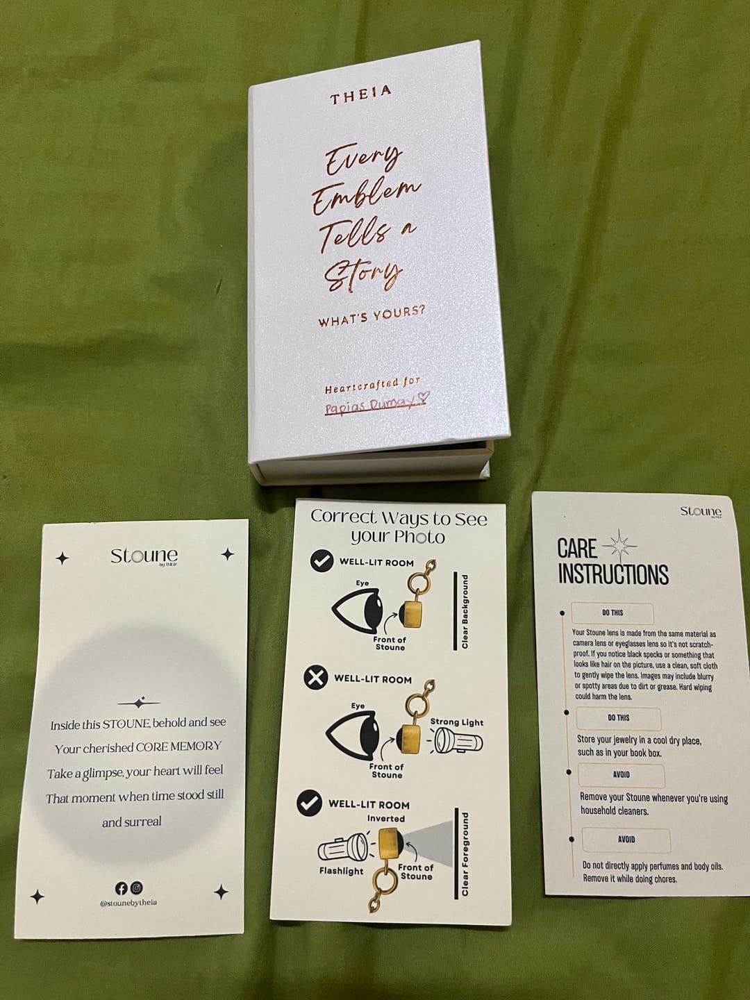 Customer photo review of Stoune by THEIA Book Box Set