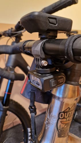 Customer photo review of HORI 900 DUAL MOUNTED BIKE LIGHT