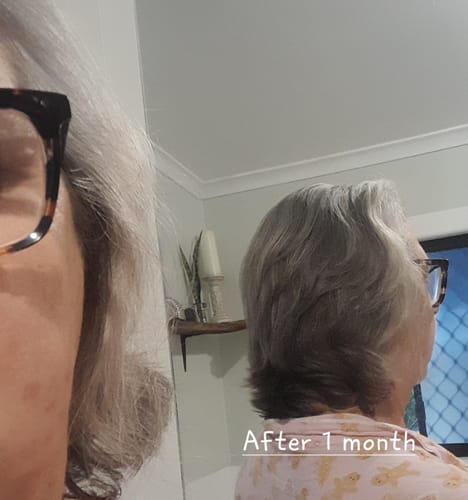 Customer photo review of Ethan Thomas Black shampoo & mask duo