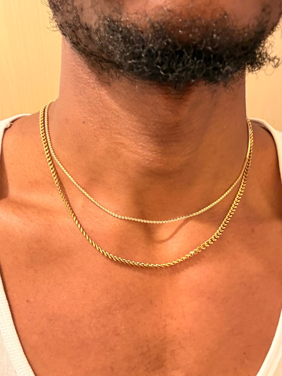 Customer photo review of 1.5mm Tennis Chain - Gold
