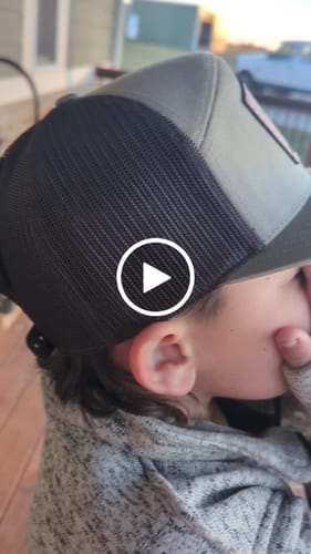Customer video review of Custom Leather Patch Hats Richardson 168 Laser Engraved