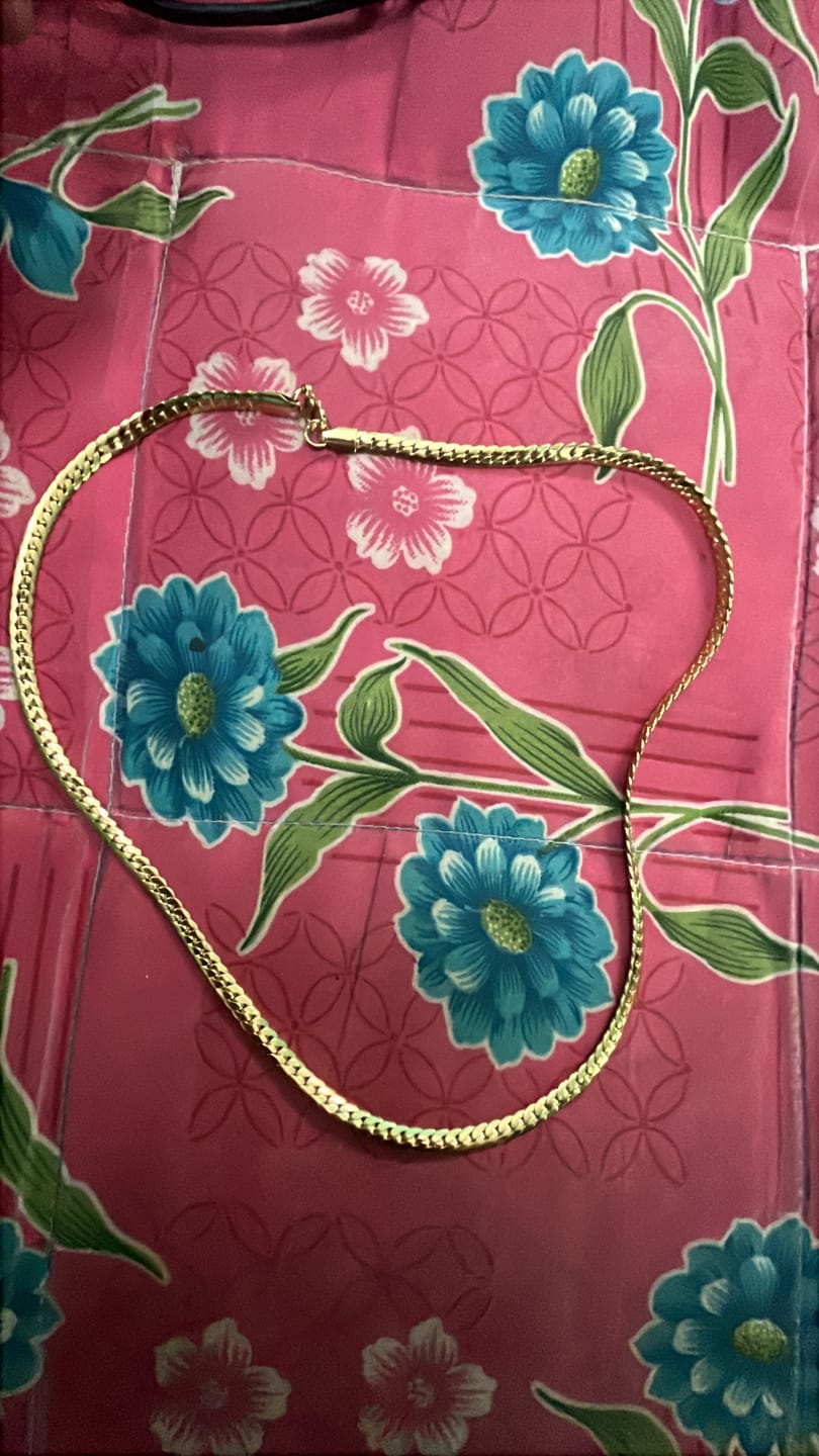 Customer photo review of Thick Spiral Gold Chain for Men
