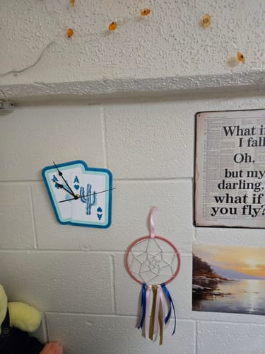 Customer photo review of Texas Hold Em Wall Clock