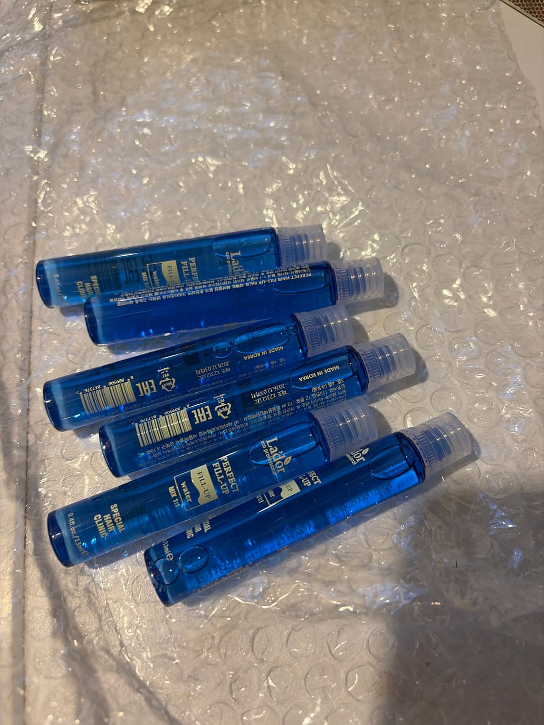 Customer photo review of Matu struktūru atjaunojošs ampula-filleris Lador Perfect Hair Fill-up