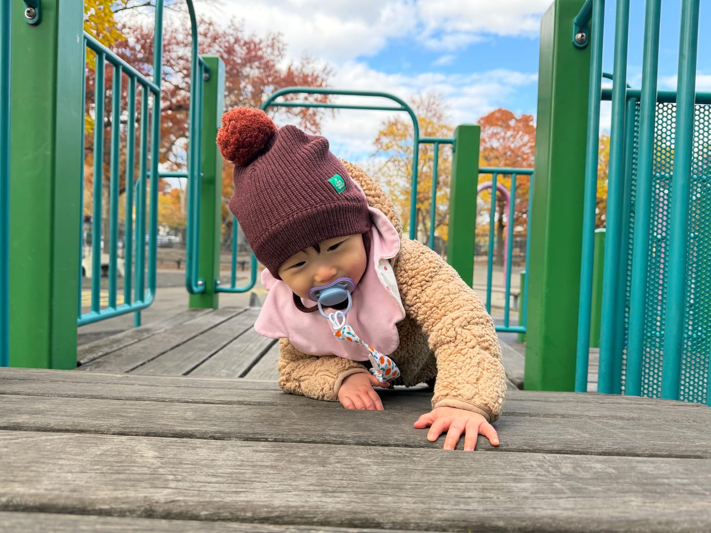 Customer photo review of Chocolate Knitted Hat