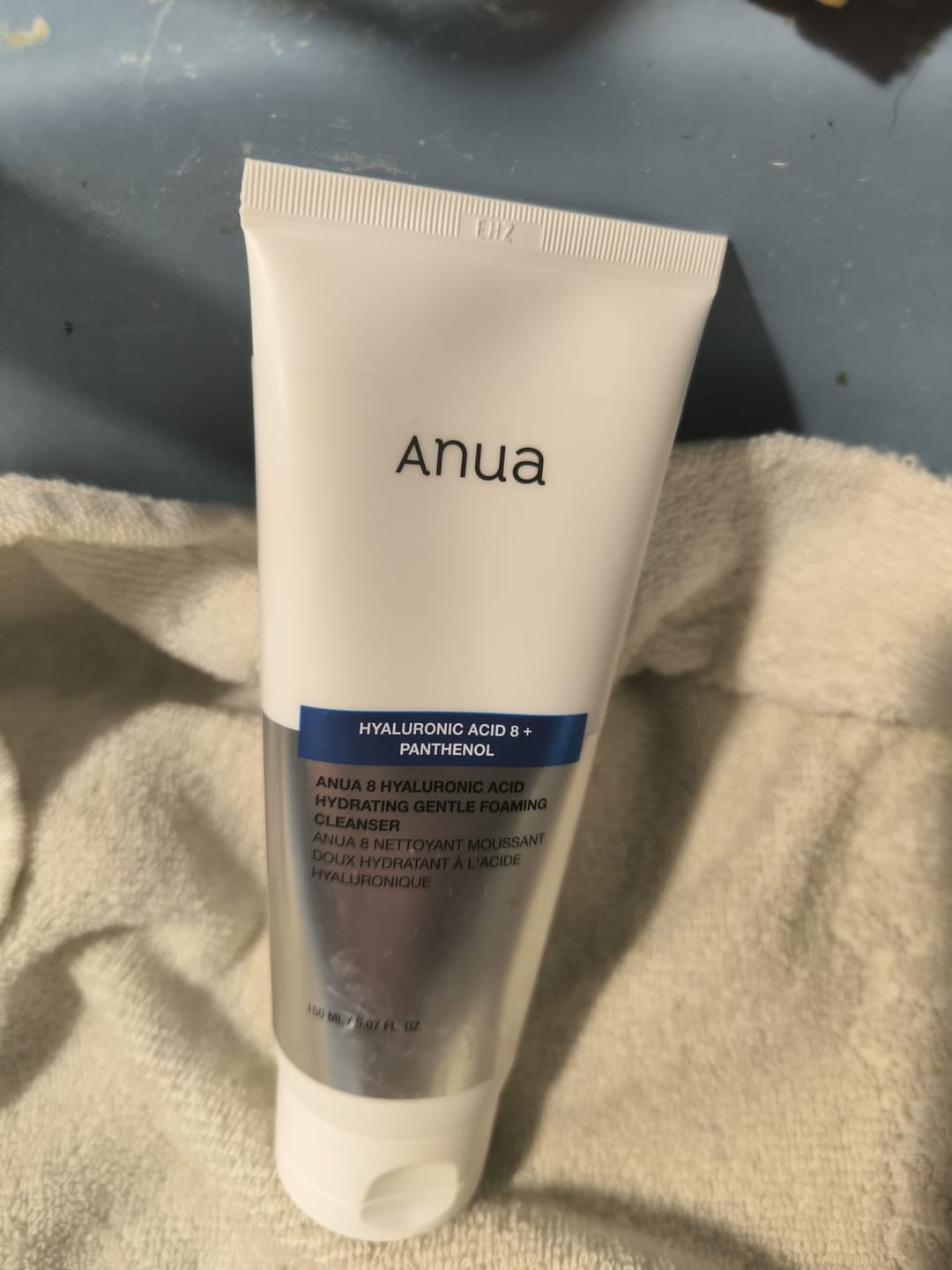 Customer photo review of Maigas putiņas sejas mazgāšanai Anua 8 Hyaluronic Acid Hydrating Gentle Foaming Cleanser