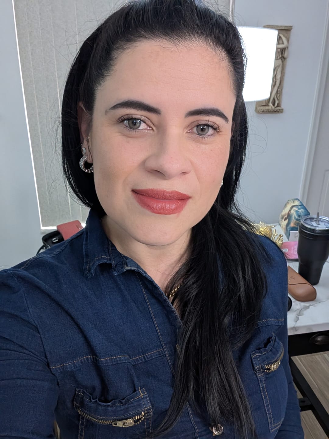 Customer photo review of Citha Hazel Brown Prescription Colored Contact Lenses