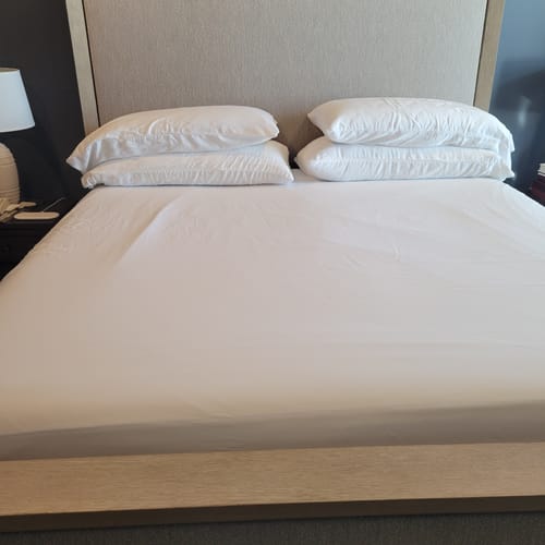 Customer photo review of TENCEL Eucalyptus Cooling Bed Sheet Set