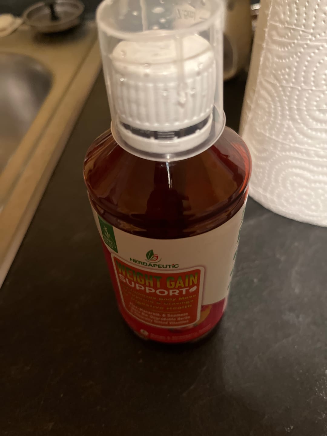 Customer photo review of Herbapeutic Weight Gain Syrup