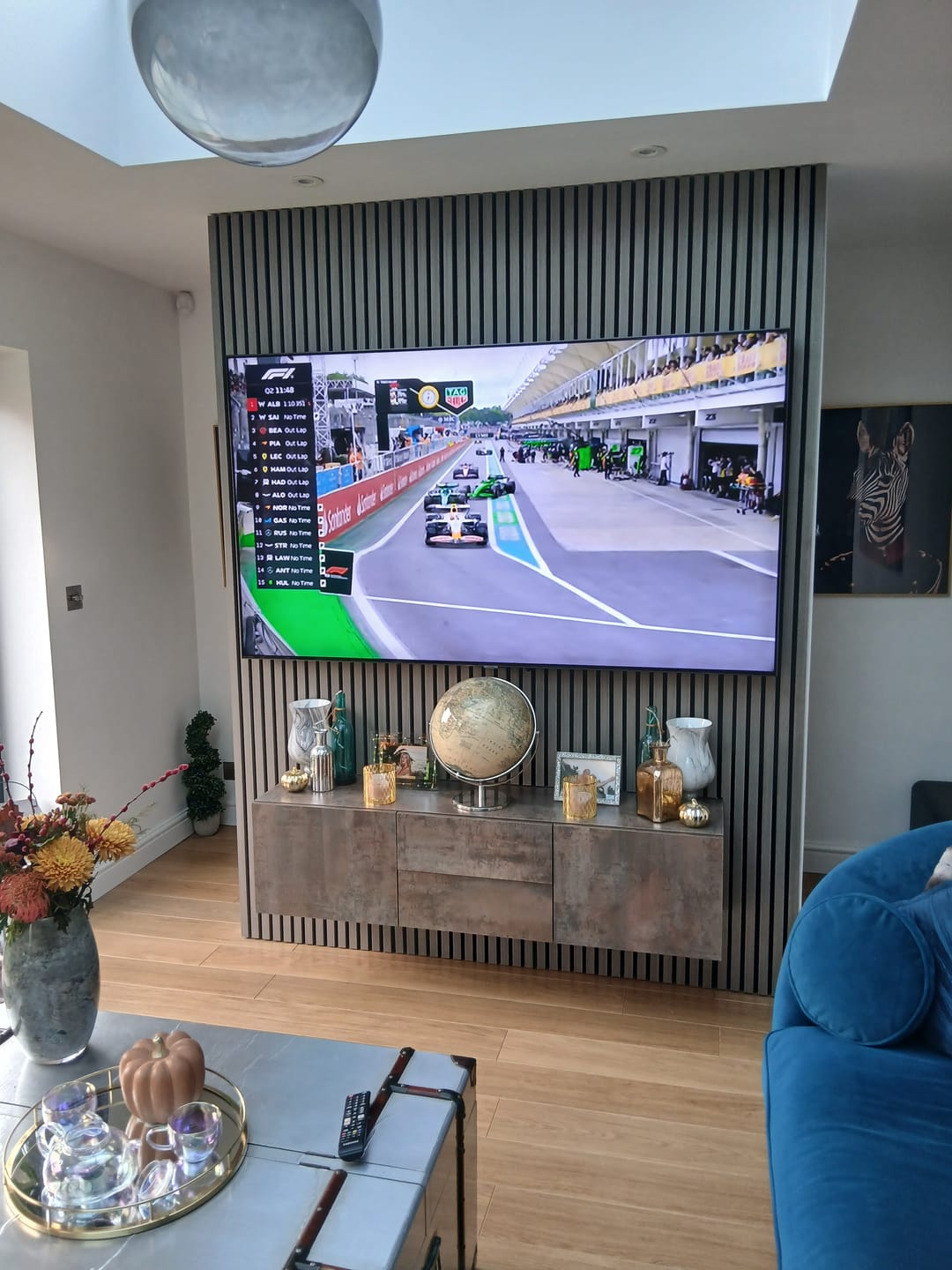 Customer photo review of Sample - Wooden Wall Panel | Grey Walnut