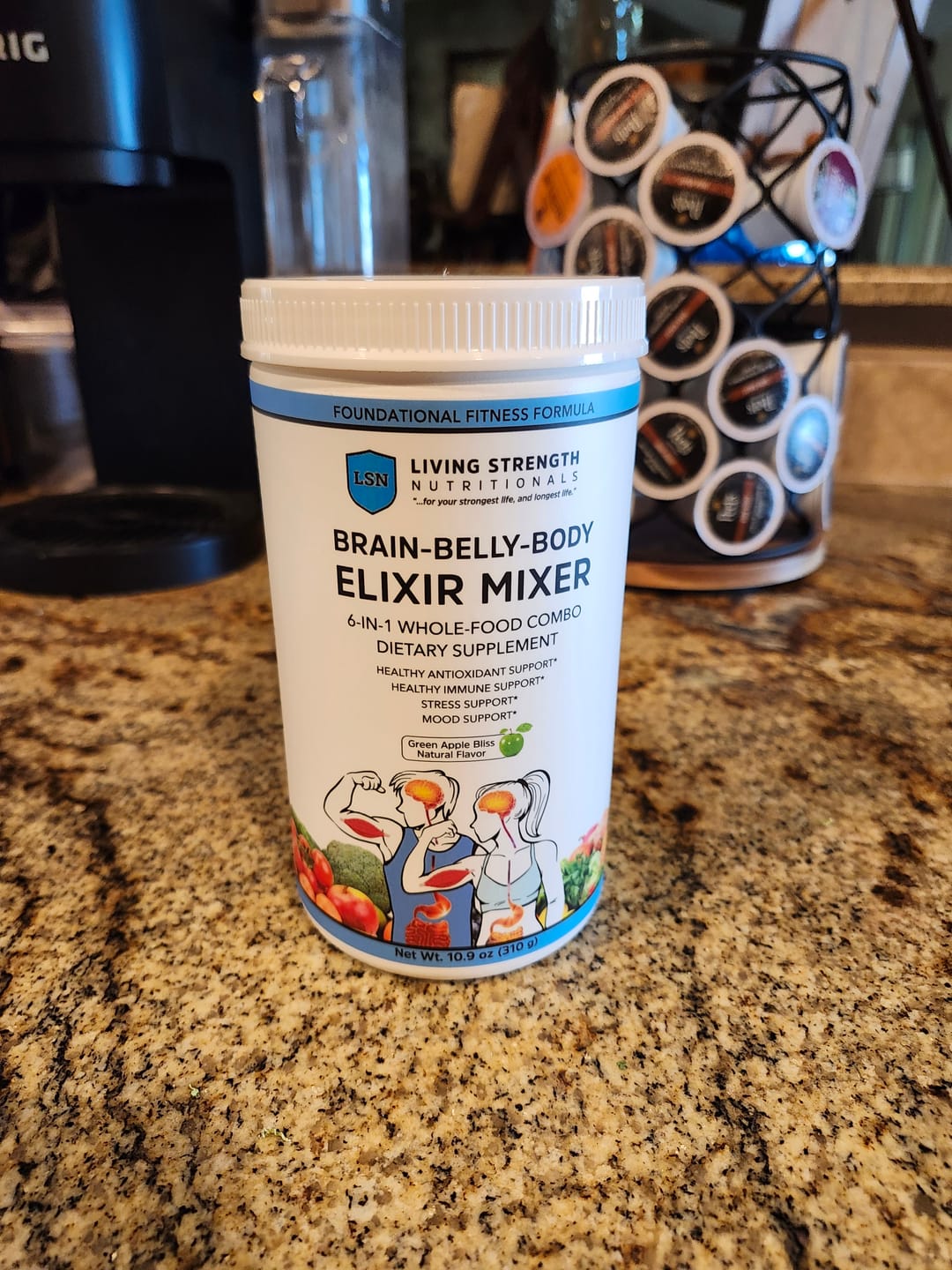 Customer photo review of Brain-Belly-Body Elixir Mixer Powder