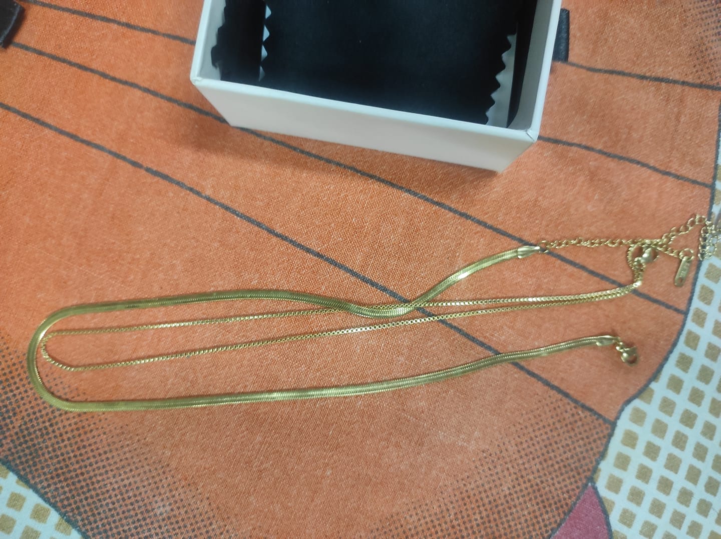Customer photo review of Double Chain Delight Necklace