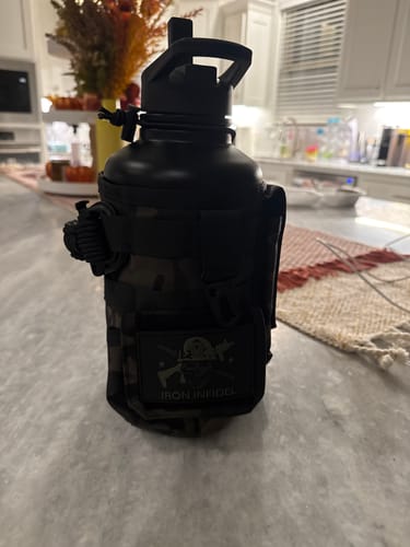 Customer photo review of 64oz Battle Bottle Water Bottles