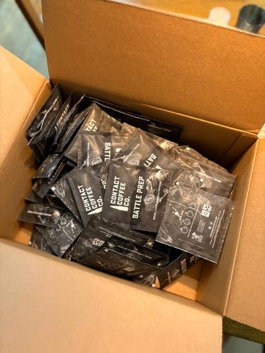 Customer photo review of Single Serve Coffee Brew Bags | Battle Prep