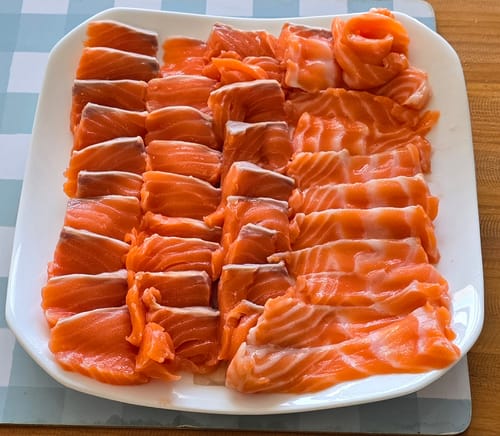 Customer photo review of Fresh Whole NZ Salmon Side / Fillet