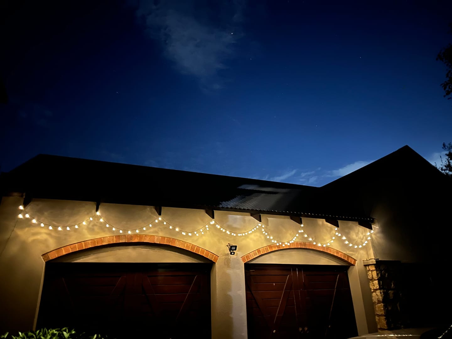 Customer photo review of Black String Solar Fairy Lights