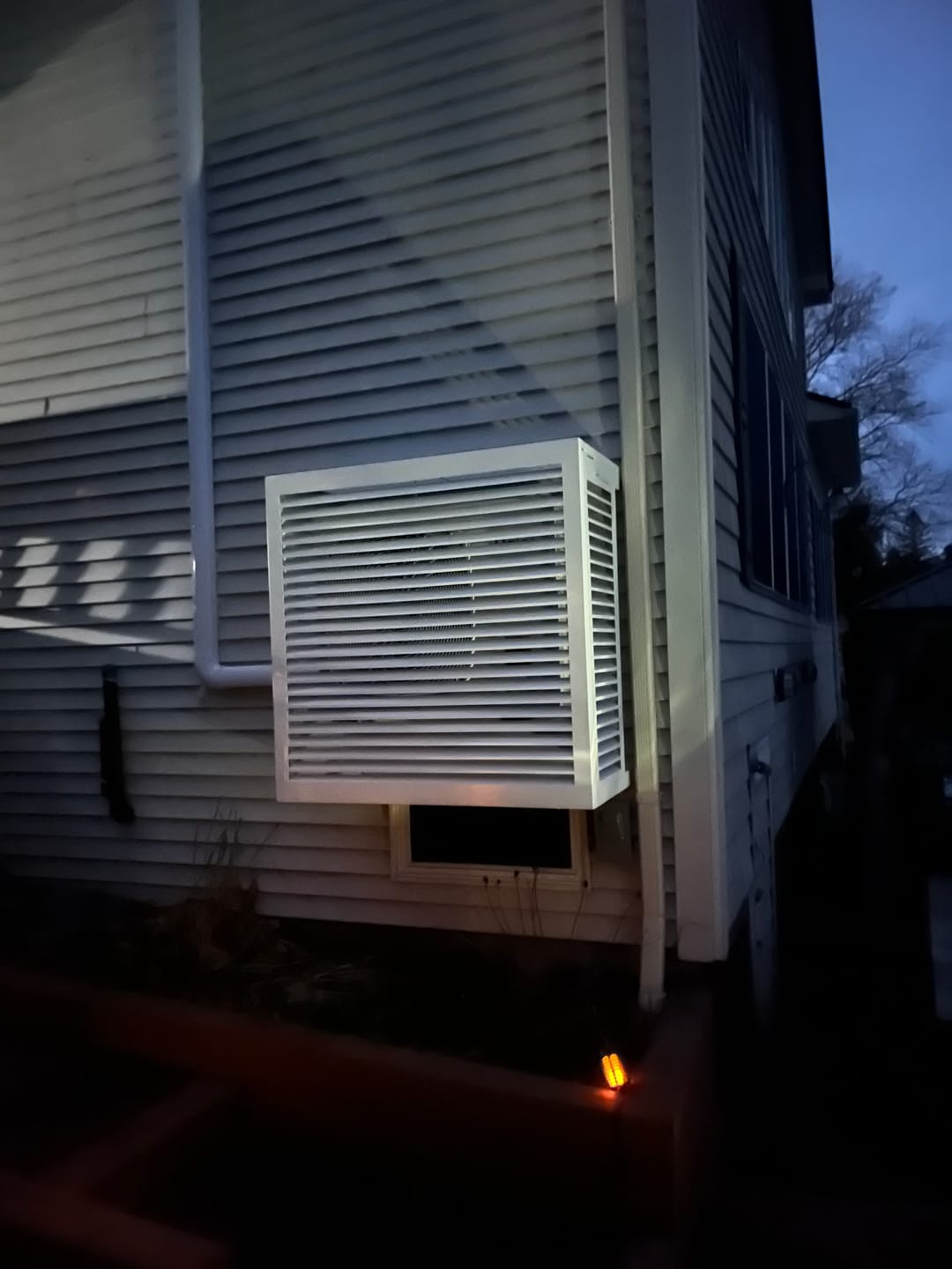 Customer photo review of Mini-Split AC Cover - White