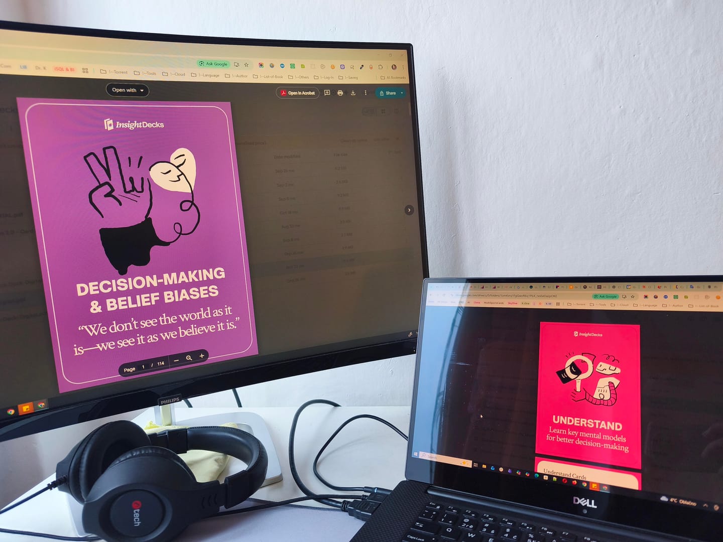 Customer photo review of Cognitive Bias Card Deck
