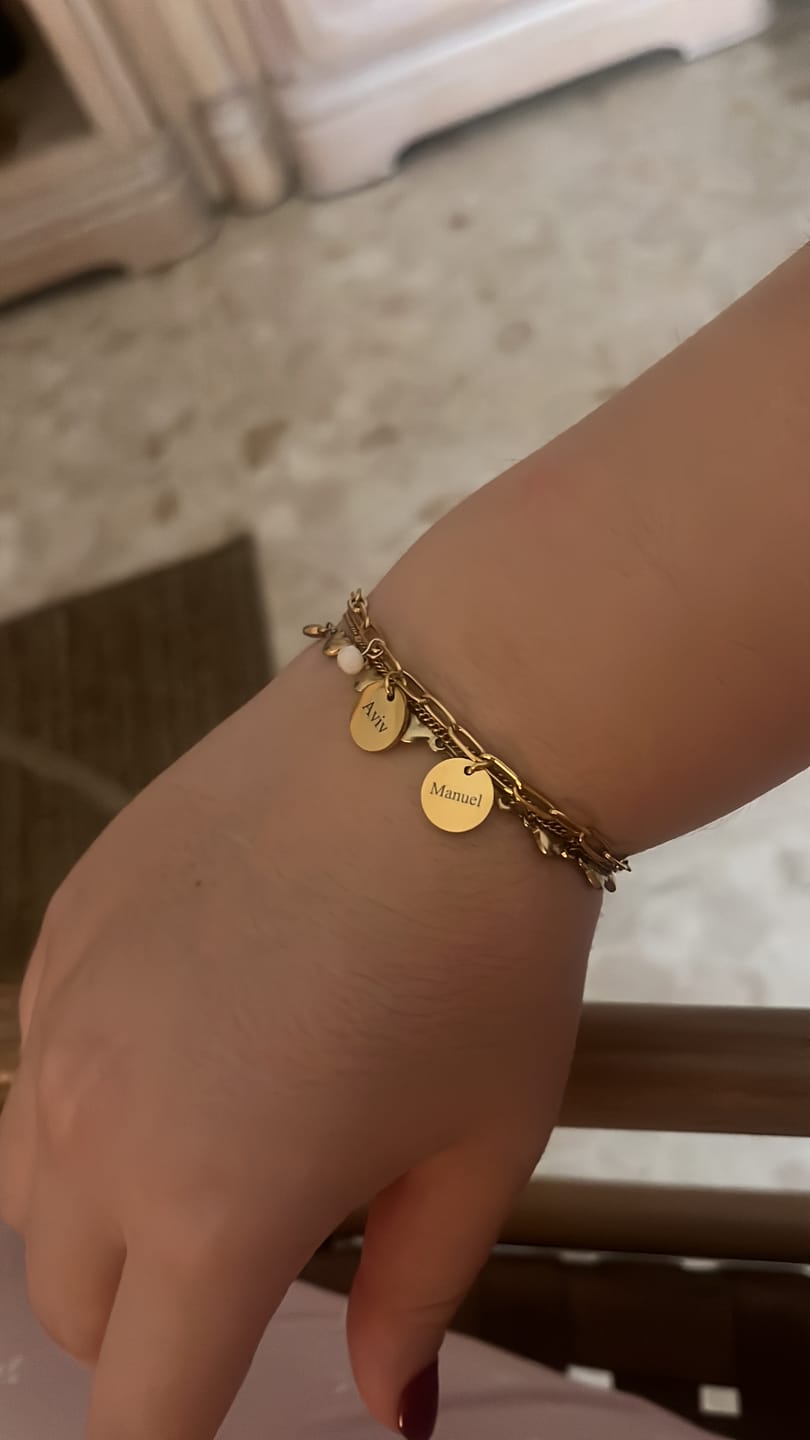 Customer photo review of Pulsera Alianza - Personalizado