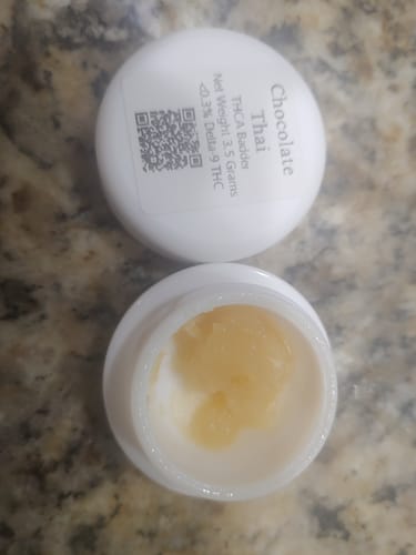 Customer photo review of Chocolate Thai | THCA Badder