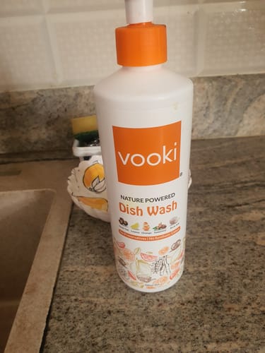 Customer photo review of Nature Powered Dishwash Liquid - 500 ML