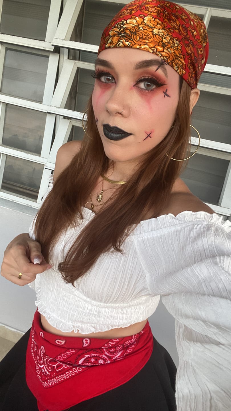 Customer photo review of FANTASY SNOW FLAKE Prescription Colored Contact Lenses