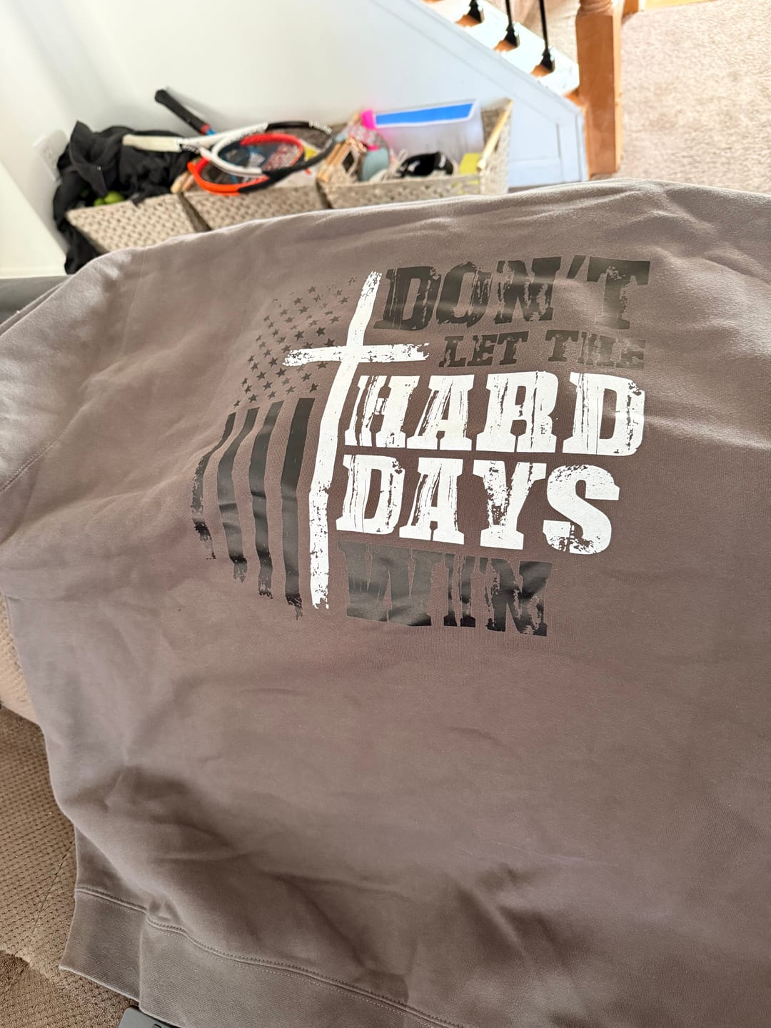 Customer photo review of Men's Hard days Hoodie