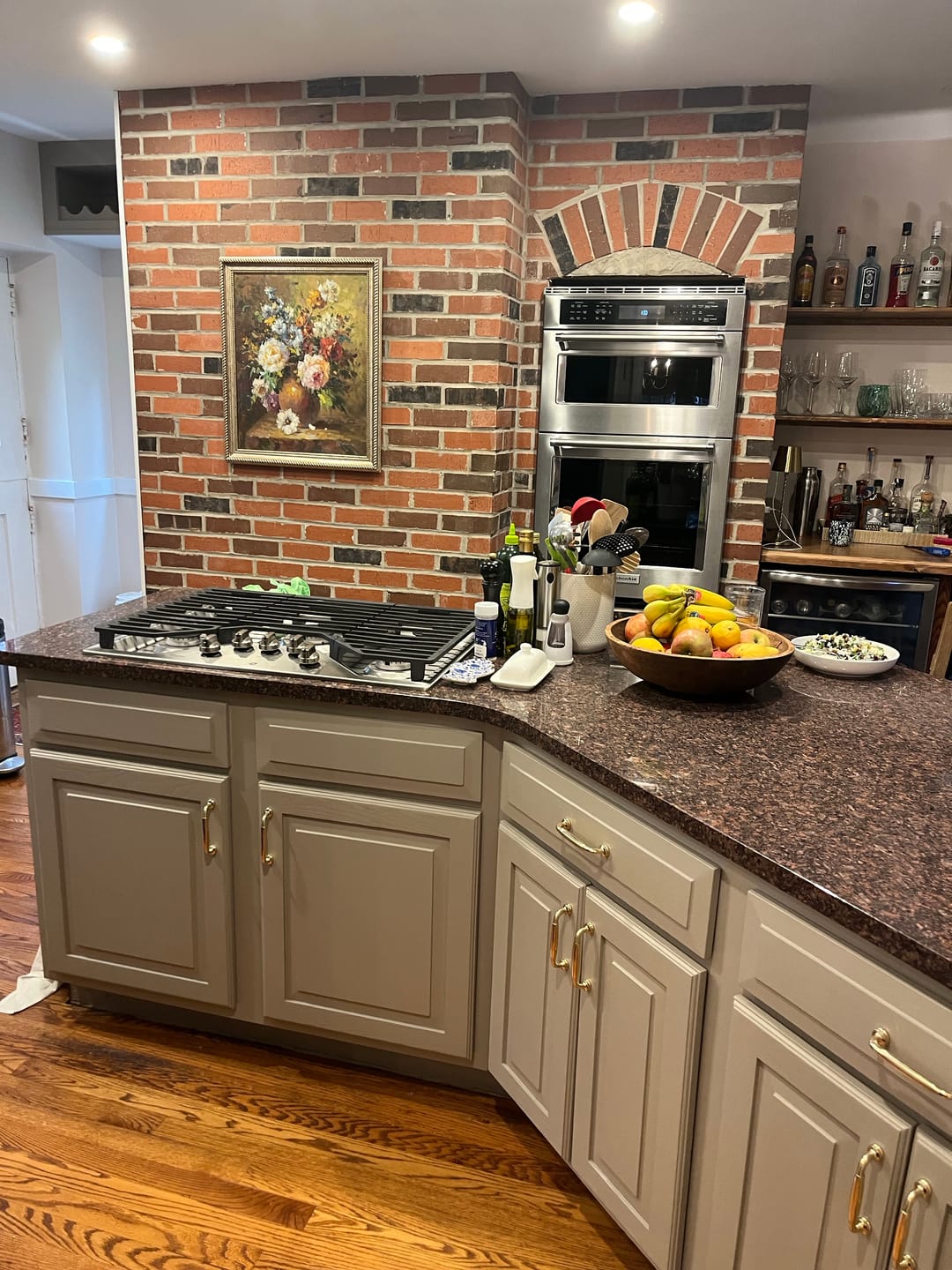Customer photo review of Classic Cabinet Pulls - Unlacquered Brass Polished