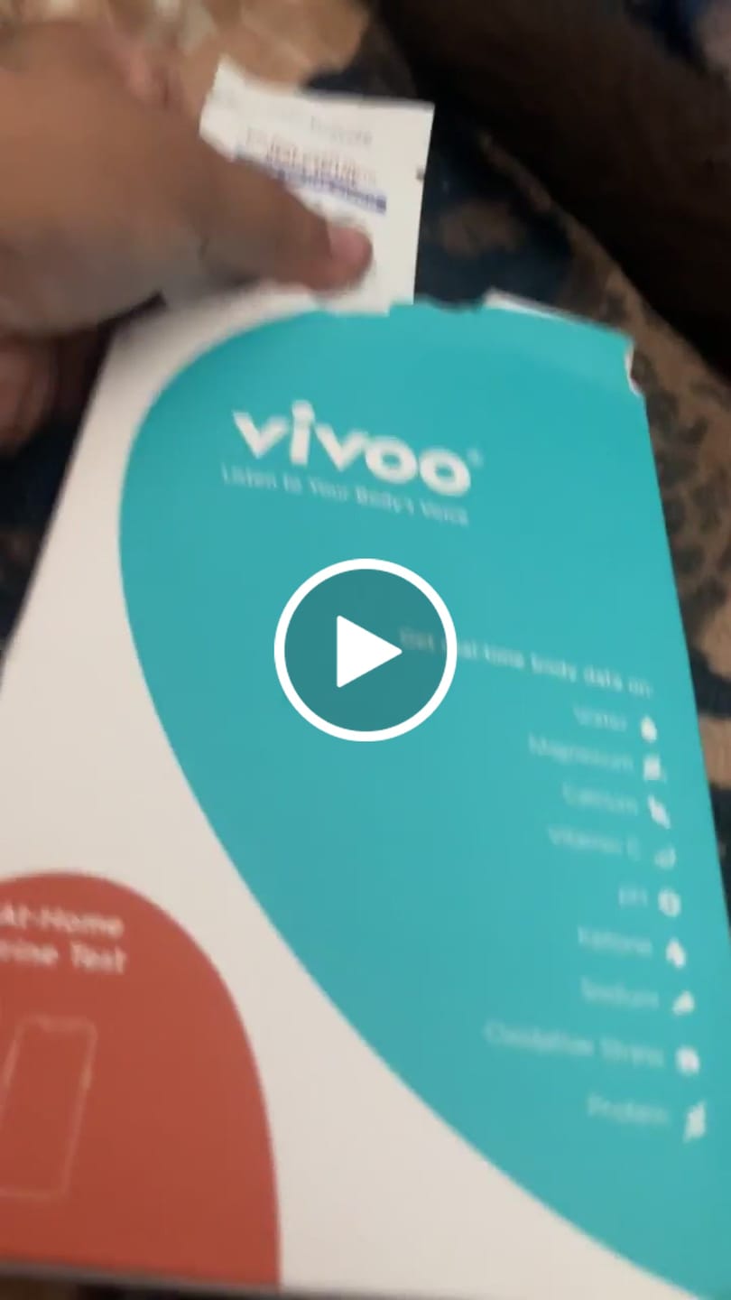 Customer video review of Vivoo Wellness Test