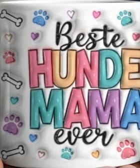 Customer photo review of Beste Hunde Mama ever (3D Optik) - Individuelle Tasse
