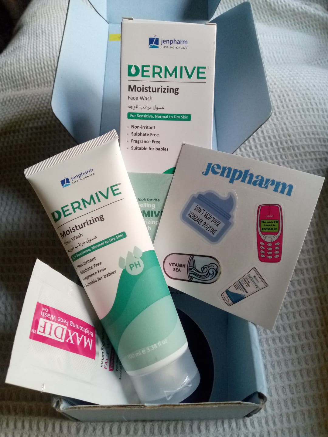 Customer photo review of Dermive Moisturizing Wash