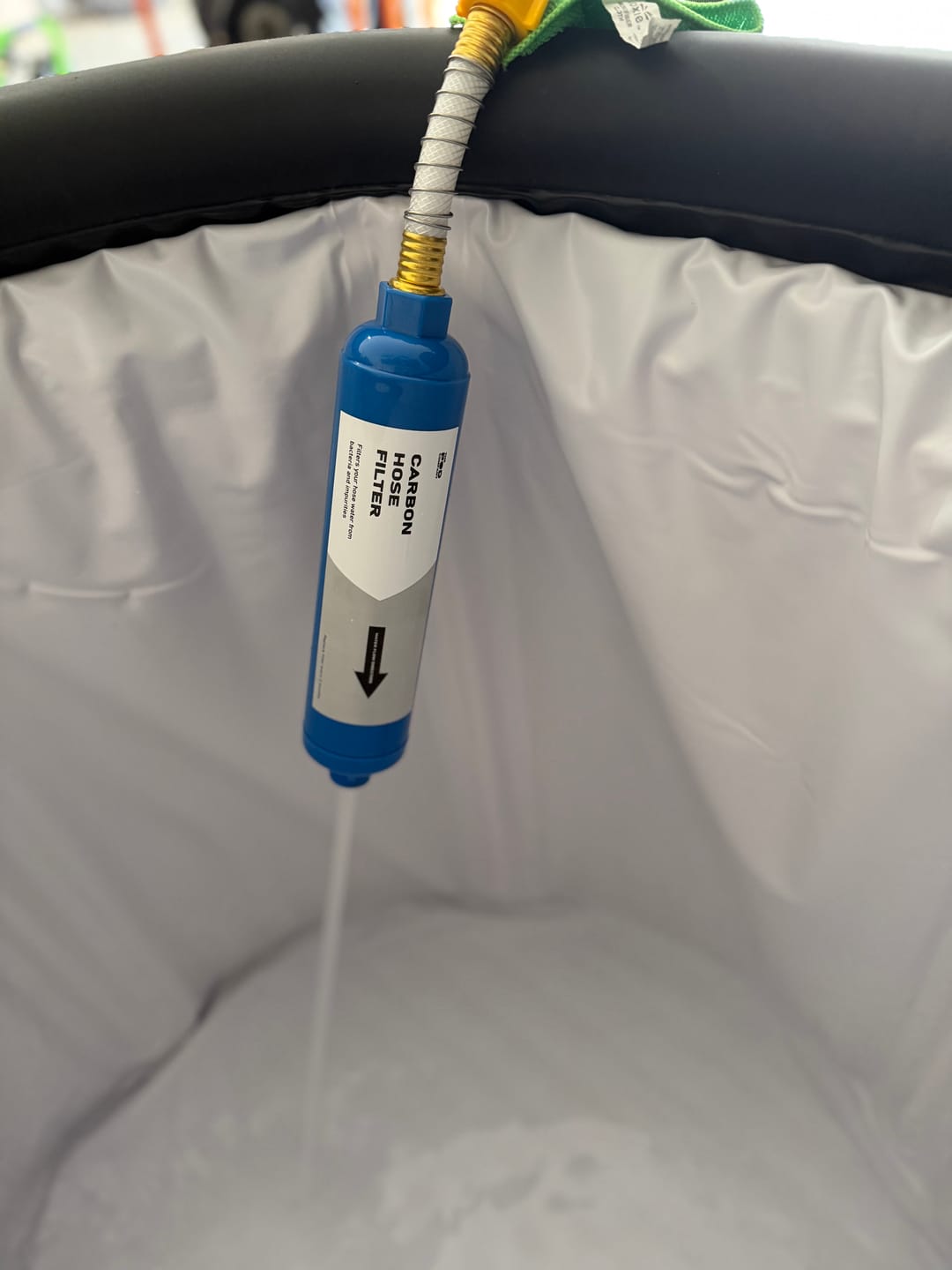 Customer photo review of Carbon Hose Filter