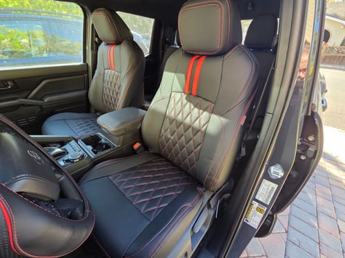 Customer photo review of Premium Custom-Fit Seat Covers