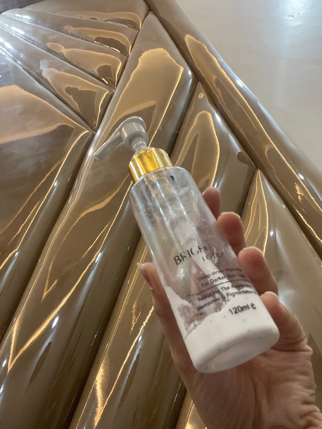 Customer photo review of DazzleSkin Body Hydrating Lotion