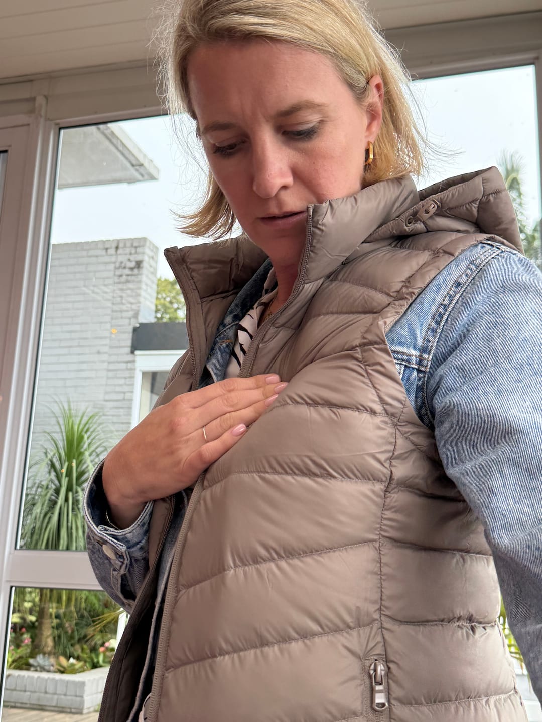Customer photo review of Chai Longline Gilet