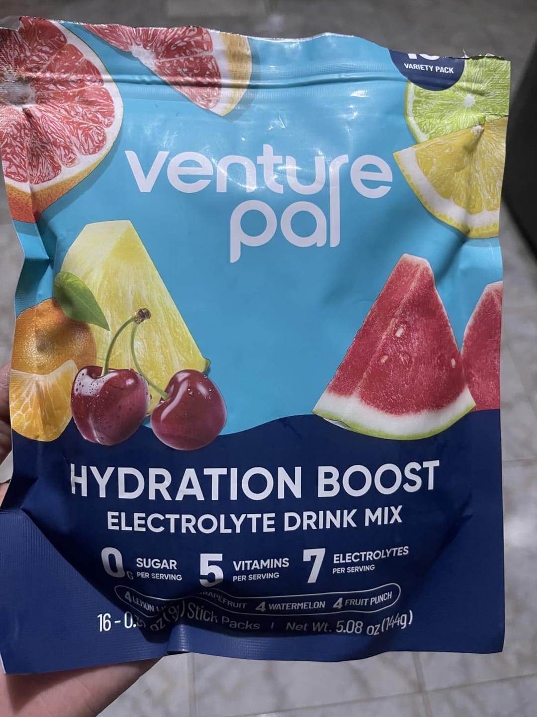 Customer photo review of Sugar Free Electrolyte Powder Packets