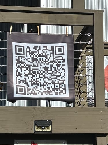 Customer photo review of F*ck Trump QR Code Flag