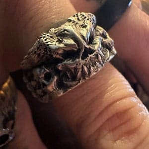 Customer photo review of Demon Skull Ring