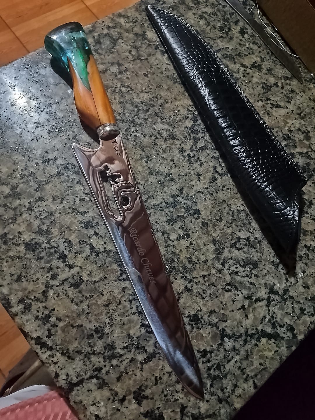 Customer photo review of Faca Artesanal Pescador Premium