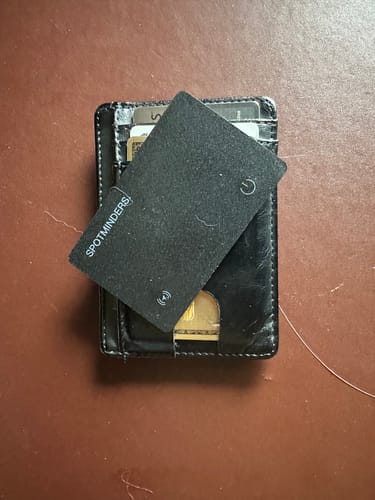 Customer photo review of SPOTMINDERS. Tracking Card