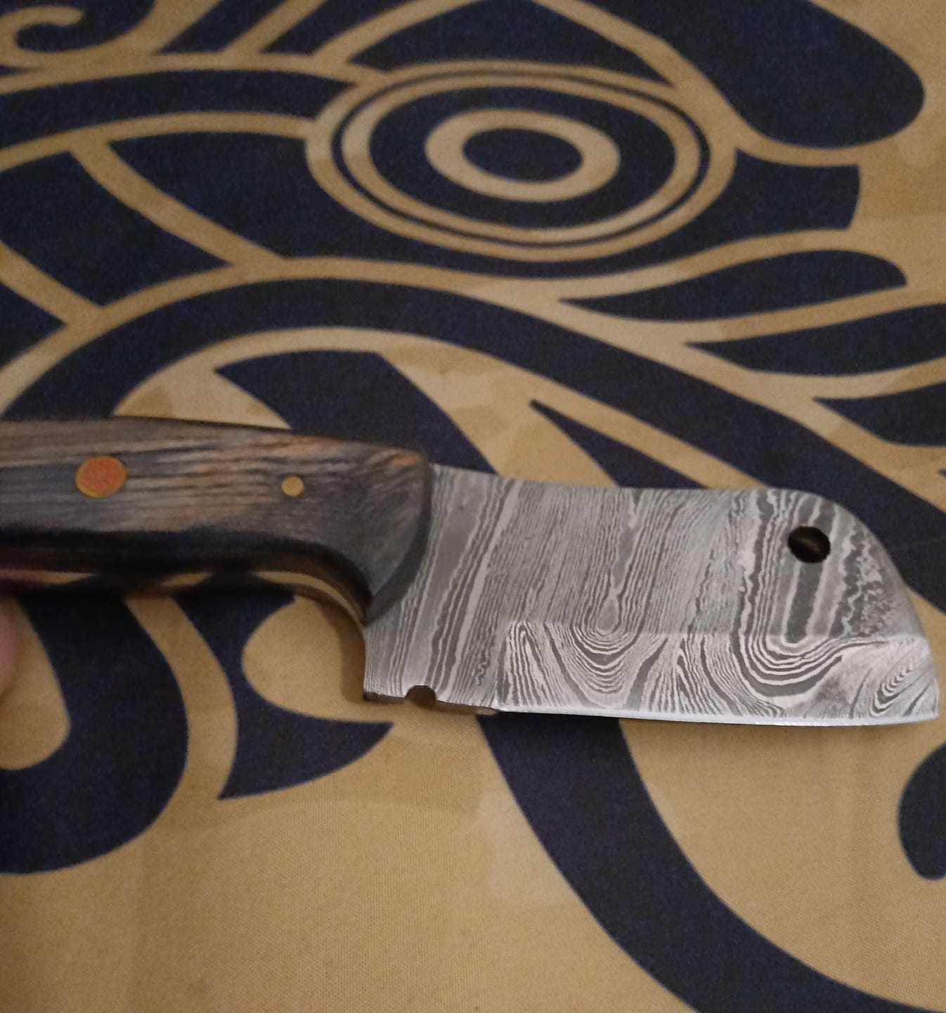 Customer photo review of Seconds Damascus Knife