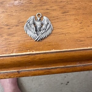 Customer photo review of Eagle Wings Pendant