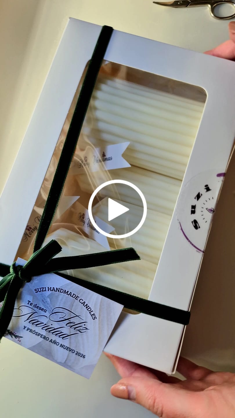 Customer video review of MECHAS PARA VELAS SIN ENCERAR