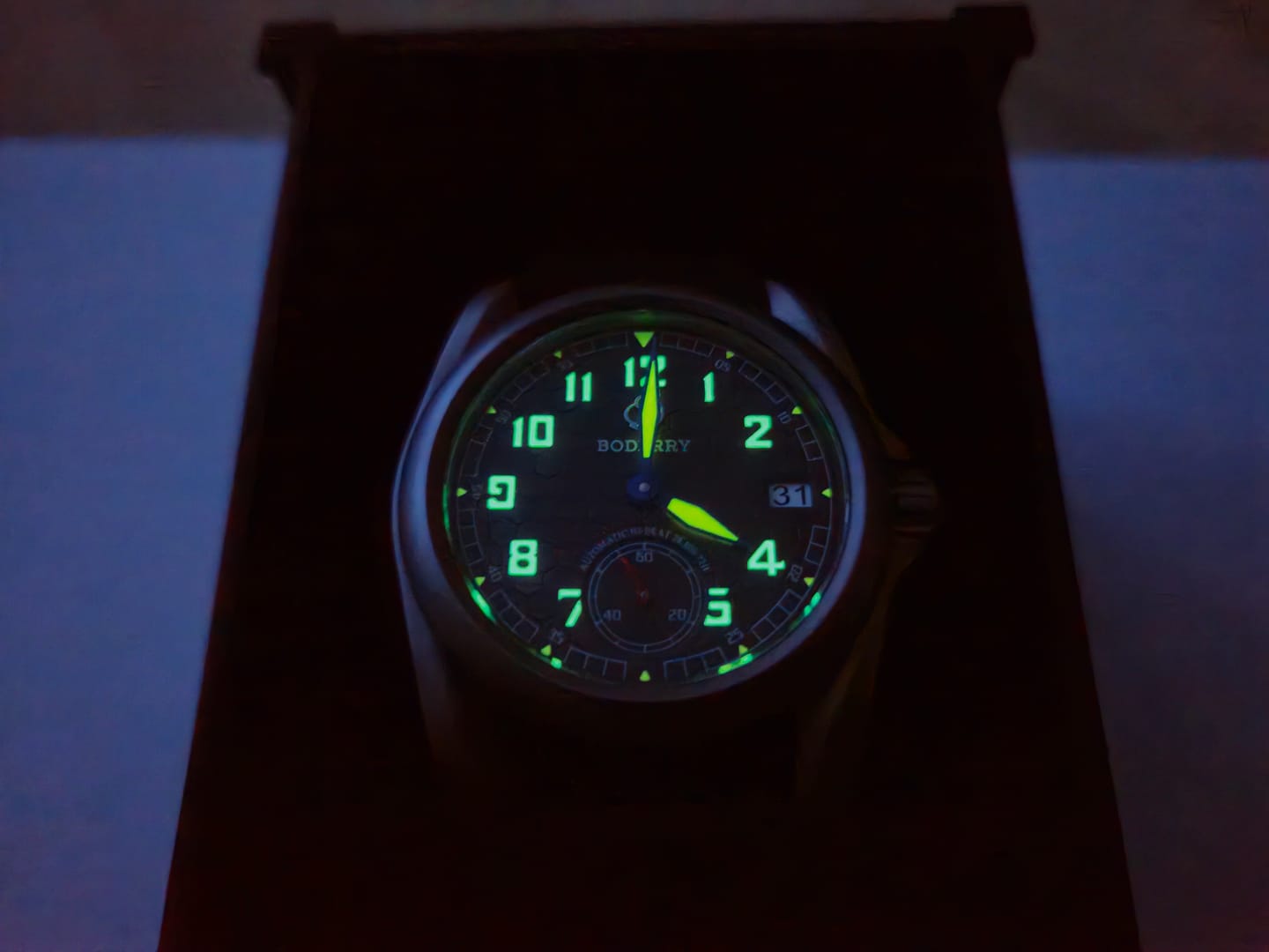 Customer photo review of VOYAGER S72 – 72-Hour Power Reserve Titanium Automatic Field Watch, 100M Water Resistant | Grey