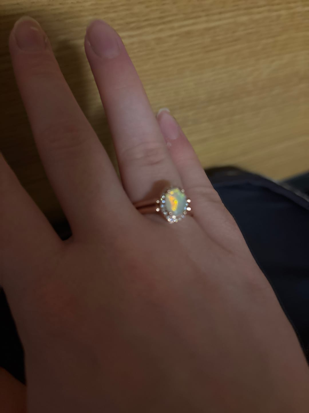Customer photo review of Good Fortune Ring (Reversible Gemstone)